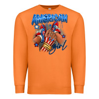 Carrot Afro american girl sneakers Premium Sweatshirt - RanaPortraitStore