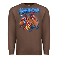 Chestnut Afro american girl sneakers Premium Sweatshirt - RanaPortraitStore