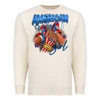 Sandshell Afro american girl sneakers Premium Sweatshirt - RanaPortraitStore