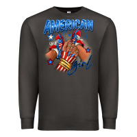 Smoke Afro american girl sneakers Premium Sweatshirt - RanaPortraitStore