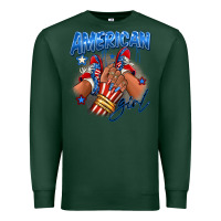 Sports Green Afro american girl sneakers Premium Sweatshirt - RanaPortraitStore