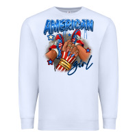 White Afro american girl sneakers Premium Sweatshirt - RanaPortraitStore