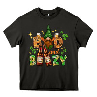 Asphalt St. Patrick's Bad and boozy with gnome Heavy Core Tee - HowdyJamesFarm