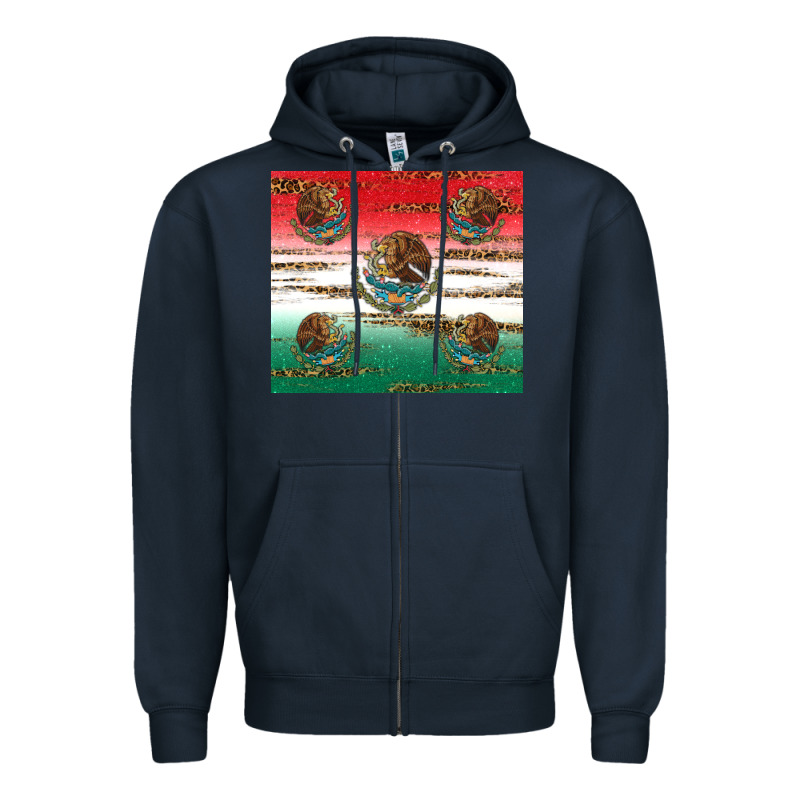 Mexican Flag Zipper Hoodie by RanaPortraitStore | Teevron