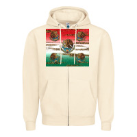 Sandshell Mexican Flag Zipper Hoodie - RanaPortraitStore