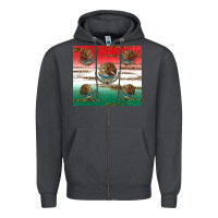 Smoke Mexican Flag Zipper Hoodie - RanaPortraitStore