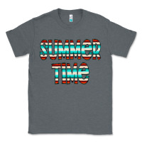 Charcoal Heather summer time serape doodle Classic Tee - CowCowDesign