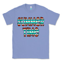 Colony Blue summer time serape doodle Classic Tee - CowCowDesign