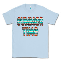 Dusty Blue summer time serape doodle Classic Tee - CowCowDesign