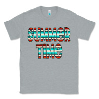 Heather Grey summer time serape doodle Classic Tee - CowCowDesign