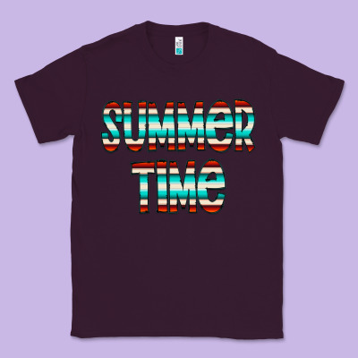 Summer Time Serape Doodle Classic Tee Designed By Cowcowdesign