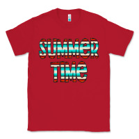 Red summer time serape doodle Classic Tee - CowCowDesign