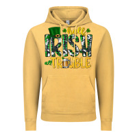 Half Irish All Trouble Vintage Hoodie | Teevron