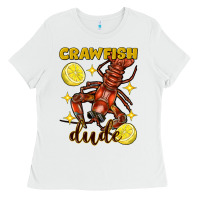 Mardi Gras Crawfish Dude Ladies Tee | Teevron