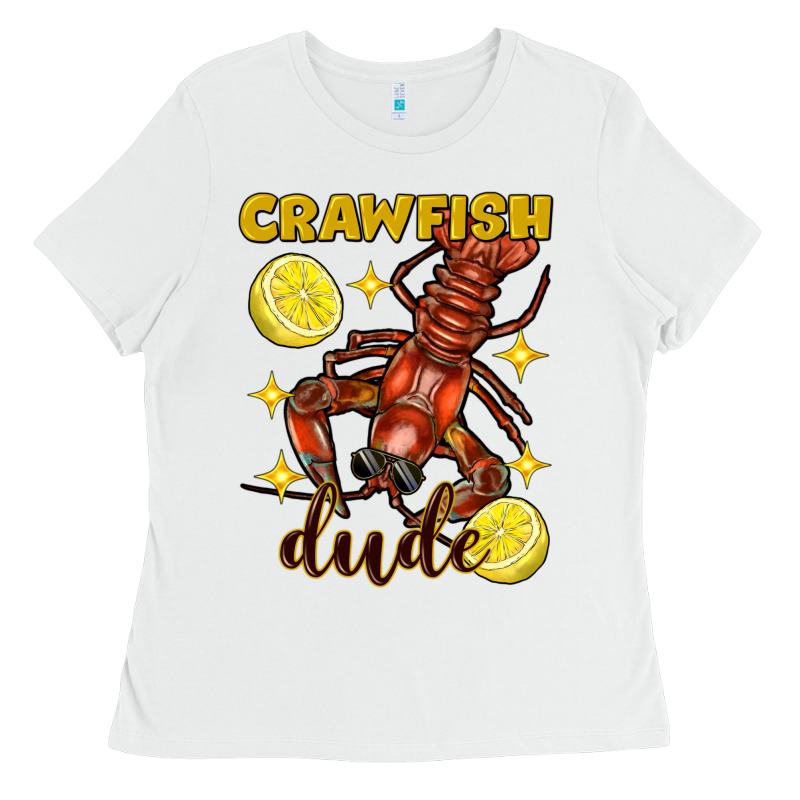 Mardi Gras Crawfish Dude Ladies Tee by FaDigitalArtStudio | Teevron