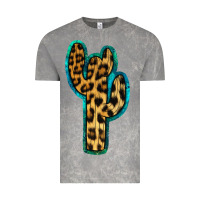 Cloud Rock Turquoise Leopard Cactus Vintage Tee - RanaPortraitStore