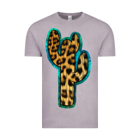 Vintage Zinc Turquoise Leopard Cactus Vintage Tee - RanaPortraitStore