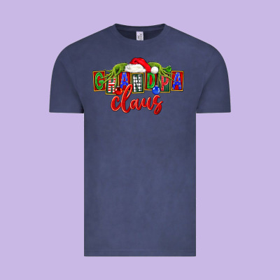 Christmas Grandpa Claus Vintage Tee Designed By Fadigitalartstudio