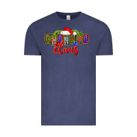 Vintage Denim Christmas Grandpa Claus Vintage Tee - FaDigitalArtStudio