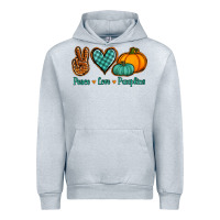 Heather Grey peace love pumpkins Urban Hoodie - Jasminsmagicworld