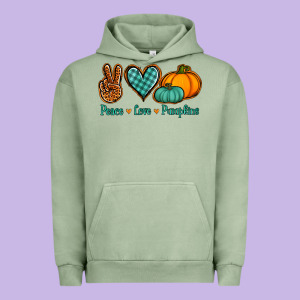 Peace Love Pumpkins Urban Hoodie Designed By Jasminsmagicworld