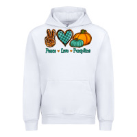 White peace love pumpkins Urban Hoodie - Jasminsmagicworld