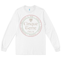 White cinque terre italia gift for italian mediterranean travelers t shirt Long Sleeve Tee - baoMotion