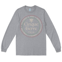Heather Grey cinque terre italia gift for italian mediterranean travelers t shirt Long Sleeve Tee - baoMotion