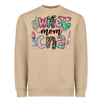 Mushroom wife mom cna certified nursing assistant Heavyweight Sweatshirt - RanaPortraitStore
