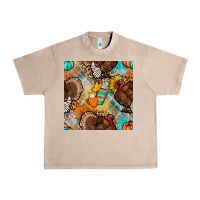 French Oak thanksgiving turkey seamless pattern Urban Heavy Tee - BundleAndBundleShop