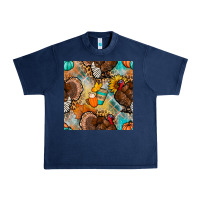 Navy thanksgiving turkey seamless pattern Urban Heavy Tee - BundleAndBundleShop