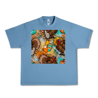 Pebble Blue thanksgiving turkey seamless pattern Urban Heavy Tee - BundleAndBundleShop