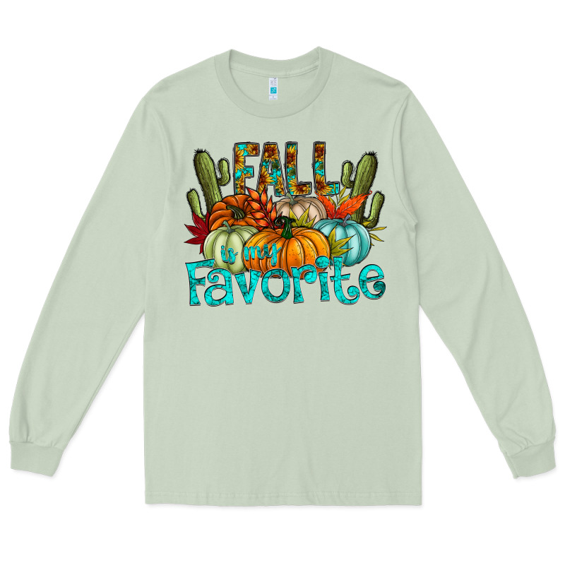 Fall Pumpkin Art Long Sleeve Tee by CowhideDigitalArt | Teevron