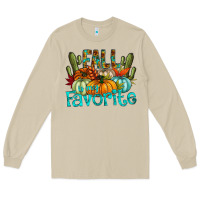 Mushroom fall pumpkin art Long Sleeve Tee - CowhideDigitalArt