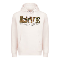 Pale Pink camouflage military boots love Premium Hoodie - Artiststas