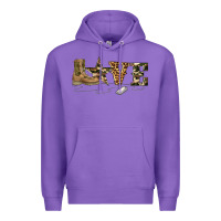 Purple camouflage military boots love Premium Hoodie - Artiststas