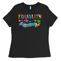 Black Equality Is Beautiful Ladies Tee - BundleAndBundleShop