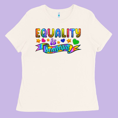 Equality Is Beautiful Ladies Tee Designed By Bundleandbundleshop