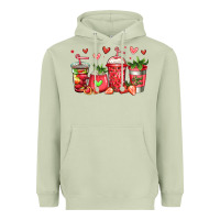 Matcha strawberry coffee cups Heavyweight Hoodie - Jasminsmagicworld