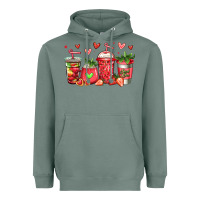 Sage strawberry coffee cups Heavyweight Hoodie - Jasminsmagicworld