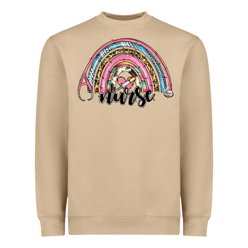 Western Nurse Rainbow Heavyweight Sweatshirt by RanaPortraitStore | Teevron