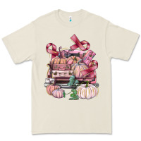 Bone Breast Cancer truck with pumpkins Premium Tee - FaDigitalArtStudio