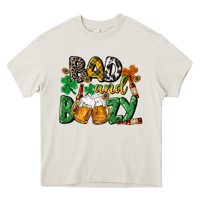 Bad And Boozy St. Patrick's Day Heavy Core Tee by CowGirlArtShop | Teevron