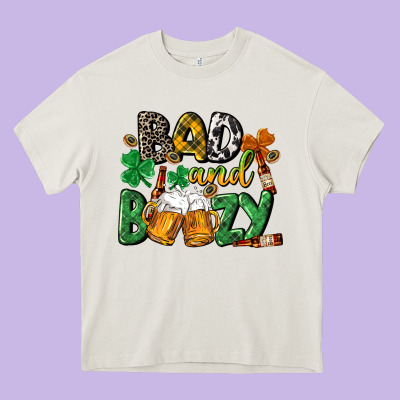 Bad And Boozy St. Patrick's Day Heavy Core Tee Designed By Cowgirlartshop
