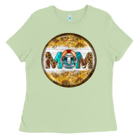 Matcha american football round earrings Ladies Tee - BundleAndBundleShop