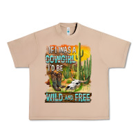 Burro If Was A Cowgirl I'd Be Wild And Free Urban Heavy Tee - FaDigitalArtStudio