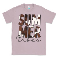 Lilac Summer Vibes Brown White Cowhide Classic Tee - CowCowDesign
