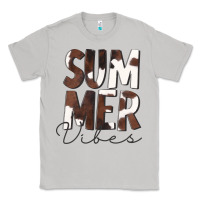 Moon Dust Summer Vibes Brown White Cowhide Classic Tee - CowCowDesign