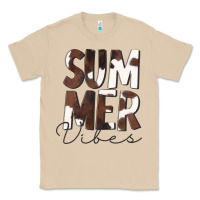 Mushroom Summer Vibes Brown White Cowhide Classic Tee - CowCowDesign