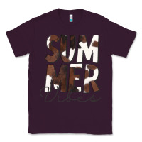 Plum Summer Vibes Brown White Cowhide Classic Tee - CowCowDesign